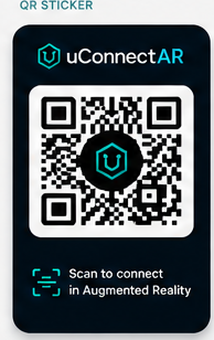QR sticker concept